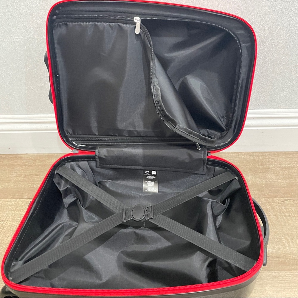 NEW‎ Hello Kitty Red Hardshell 16.5" Rolling Suitcase Bioworld Sanrio Carryon - Picture 5 of 5